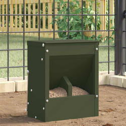 Distributeur Pour Lapins Vert Olive 20 X 12,5 X 25 Cm Vidaxl