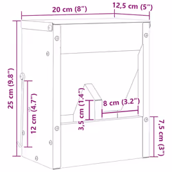 Distributeur Pour Lapins Vert Olive 20 X 12,5 X 25 Cm Vidaxl - Vue supplémentaire 2