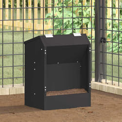 Distributeur Pour Lapins Noir 64.5 X 25.5 X 45.5 Cm Vidaxl
