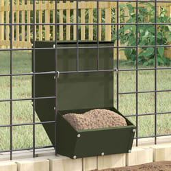 Distributeur Pour Lapins Vert Olive 17,5 X 26 X 28,5 Cm Vidaxl