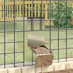 Distributeur Pour Lapins Argent 12,5 X 26 X 28,5 Cm Vidaxl