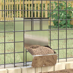 Distributeur Pour Lapins Argent 17,5 X 26 X 28,5 Cm Vidaxl