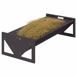 Trough D'Alimentation Pour Le Bétail Noir 108 X 50 X 28 Cm Vidaxl - Vue supplémentaire 2