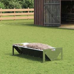 Trough D'Alimentation Pour Le Bétail Argent 108 X 50 X 28 Cm Vidaxl