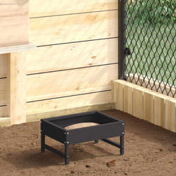 Nourrisseur Pour Oiseaux Noir 80 X 28 X 13.5 Cm Vidaxl