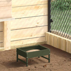 Nourrisseur Pour Oiseaux Vert Olive 80 X 28 X 13.5 Cm Vidaxl