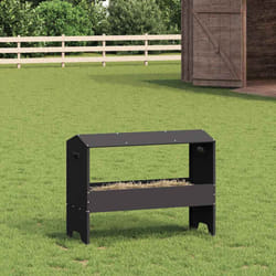 Trough D'Alimentation Pour Le Bétail Noir 79 X 35 X 62 Cm Vidaxl