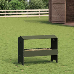 Trough D'Alimentation Pour Le Bétail Vert Olive 79 X 35 X 62 Cm Vidaxl