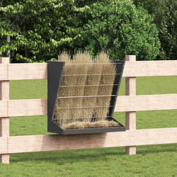 Distributeur De Foin Noir 71 X 33 X 70 Cm Acier Laminé À Froid Vidaxl