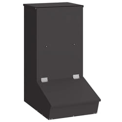 Distributeur De Porcs Noir 55 X 38 X 76 Cm Acier Laminé À Froid Vidaxl