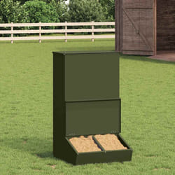 Distributeur De Porcs Vert Olive 55 X 51 X 91,5 Cm Vidaxl