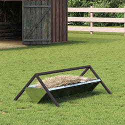 Trough D'Alimentation Pour Le Bétail Argent 111 X 76 X 38 Cm Vidaxl