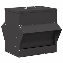 Mangeoire Pour Poules Noir 40,5 X 45 X 41 Cm Vidaxl