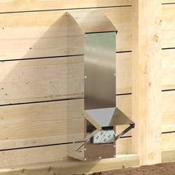 Mangeoire Pour Poules Argent 13 X 12 X 51 Cm Acier Galvanisé Vidaxl