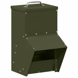 Mangeoire Pour Poules Vert Olive 20 X 25 X 35 Cm Vidaxl