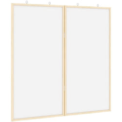 Tableau blanc magnétique Blanc 80 x 1.4 x 80 cm vidaXL