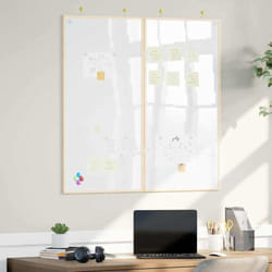 Tableau blanc magnétique Blanc 100 x 1.4 x 100 cm vidaXL