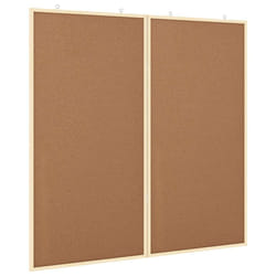 Tableau En Liège Marron 100 X 1.4 X 100 Cm Bois Massif En Pin Vidaxl