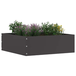 Bordure De Pelouse Noir 40 X 40 X 13 Cm Acier Vidaxl