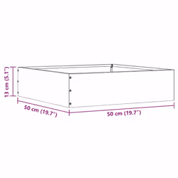 Bordure De Pelouse 6 Pcs Rouillé 50 X 50 X 13 Cm Vidaxl - Vue supplémentaire 2