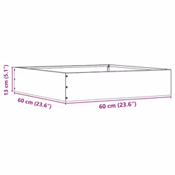 Bordure De Pelouse Blanc 60 X 60 X 13 Cm Acier Vidaxl - Vue supplémentaire 2
