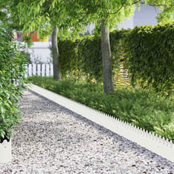 Bordures De Pelouse 30 Pcs Blanc 103 X 0,05 X 22 Cm Acier Vidaxl