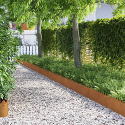 Bordures De Pelouse 30 Pcs Rouillé 103 X 0,05 X 22 Cm Vidaxl