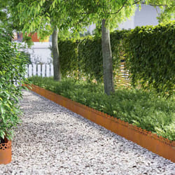 Bordures De Pelouse 20 Pcs Rouillé 103 X 0,05 X 22 Cm Vidaxl