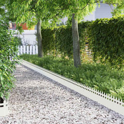 Bordures De Pelouse 20 Pcs Blanc 103 X 0,05 X 22 Cm Acier Vidaxl