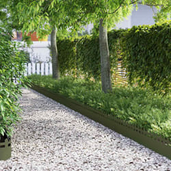 Bordures De Pelouse 10 Pcs Vert Olive 103 X 0,05 X 22 Cm Acier Vidaxl