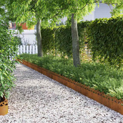 Bordures De Pelouse 20 Pcs Rouillé 103 X 0,05 X 22 Cm Vidaxl
