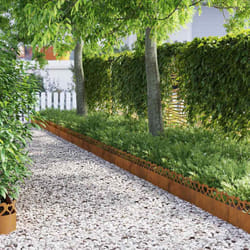 Bordures De Pelouse 20 Pcs Rouillé 103 X 0,05 X 22 Cm Vidaxl