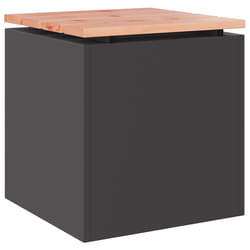 Banc De Jardin Noir 40 X 40 X 43 Cm Acier Vidaxl