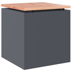 Banc De Jardin Anthracite 40 X 40 X 43 Cm Acier Vidaxl
