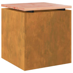 Banc De Jardin Rouillé 40 X 40 X 43 Cm Vidaxl