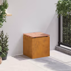 Banc De Jardin Rouillé 40 X 40 X 43 Cm Vidaxl - Vue supplémentaire 2