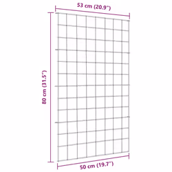 Ensemble De Clôture De Jardin 8 Pcs Vert 50 X 80 Cm Acier Vidaxl - Vue supplémentaire 2