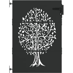 Porte de Jardin Autre Noir 100 x 150 cm Acier peint par poudre vidaXL