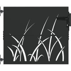 Vidaxl - Porte de Jardin Noir 105 x 100 cm Acier peint par poudre