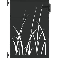 Porte de Jardin Noir 105 x 125 cm Acier peint par poudre Vidaxl