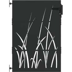 Porte de Jardin Noir 105 x 150 cm Acier peint par poudre Vidaxl