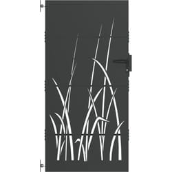Porte de Jardin Noir 105 x 200 cm Acier peint par poudre Vidaxl