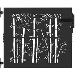 Porte de Jardin Noir 105 x 100 cm Acier peint par poudre Vidaxl