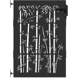 Porte de Jardin Noir 105 x 125 cm Acier peint par poudre Vidaxl