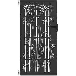 Vidaxl - Porte de Jardin Noir 105 x 175 cm Acier peint par poudre