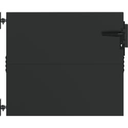 Vidaxl - Porte de Jardin Noir 105 x 100 cm Acier peint par poudre