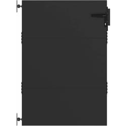 Vidaxl - Porte de Jardin Noir 105 x 125 cm Acier peint par poudre