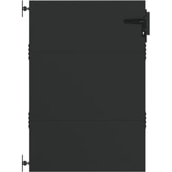Vidaxl - Porte de Jardin Noir 105 x 150 cm Acier peint par poudre
