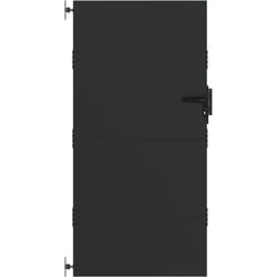 Vidaxl - Porte de Jardin Noir 105 x 200 cm Acier peint par poudre