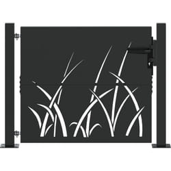 Porte de Jardin Noir 105 x 100 cm Acier peint par poudre Vidaxl